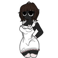 Juni (my humanoid Weirdcore oc in flat color)